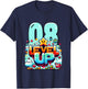 Level Up 8 Jahre Kinder Gaming 8. Geburtstag Jungs T-Shirt - T-Shirt | Navy