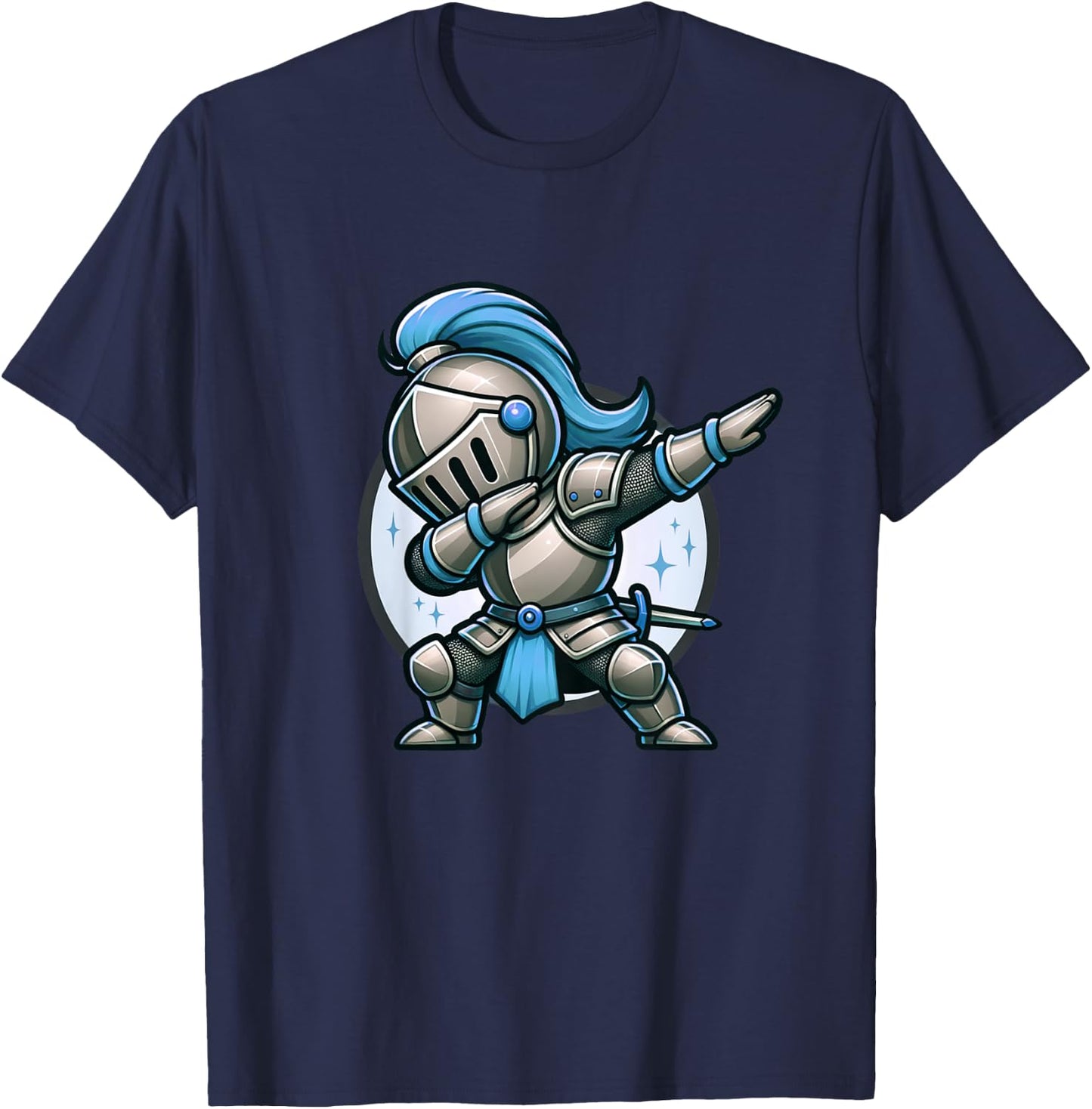 Ren Faire Dabbing Medieval Knight Funny Renaissance Faire T-Shirt - T-Shirt | Navy