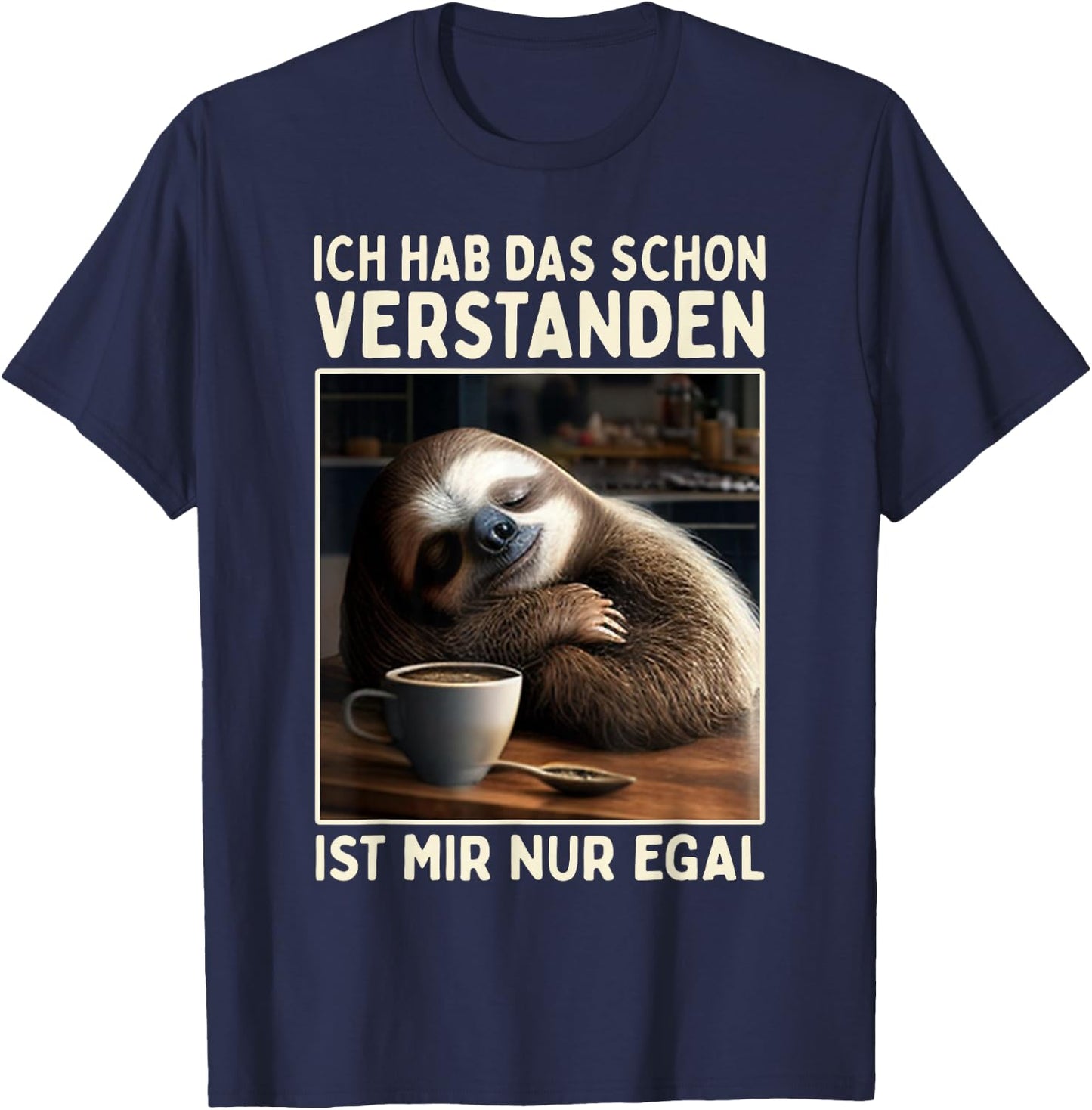 Hab Das Schon Verstanden Ist Mir Nur Egal Süßes Slotier , black T-Shirt - T-Shirt | Navy