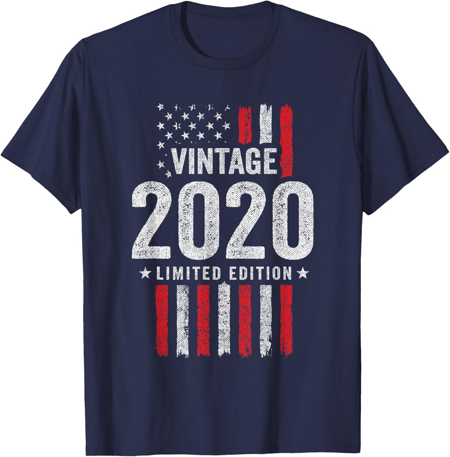 2020 Birthday - Born in 2020 - Limited Edition Vintage 2020 T-Shirt - T-Shirt | Navy