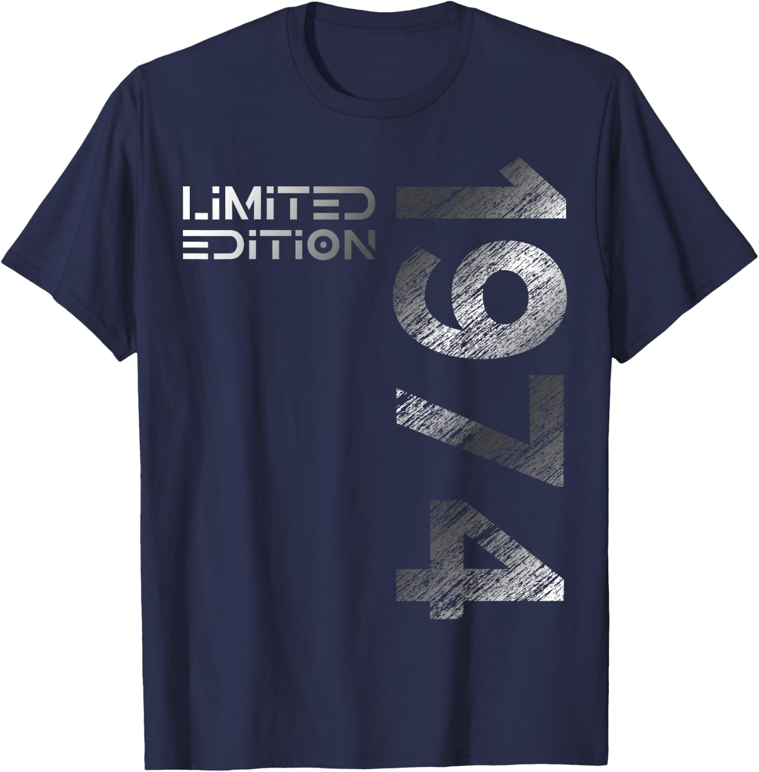 50th Birthday Limited Edition Vintage 1974 Man Woman , black T-Shirt - T-Shirt | Navy