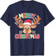 Merry Christmas Reindeer Xmas Family Men Women T-Shirt - T-Shirt | Navy