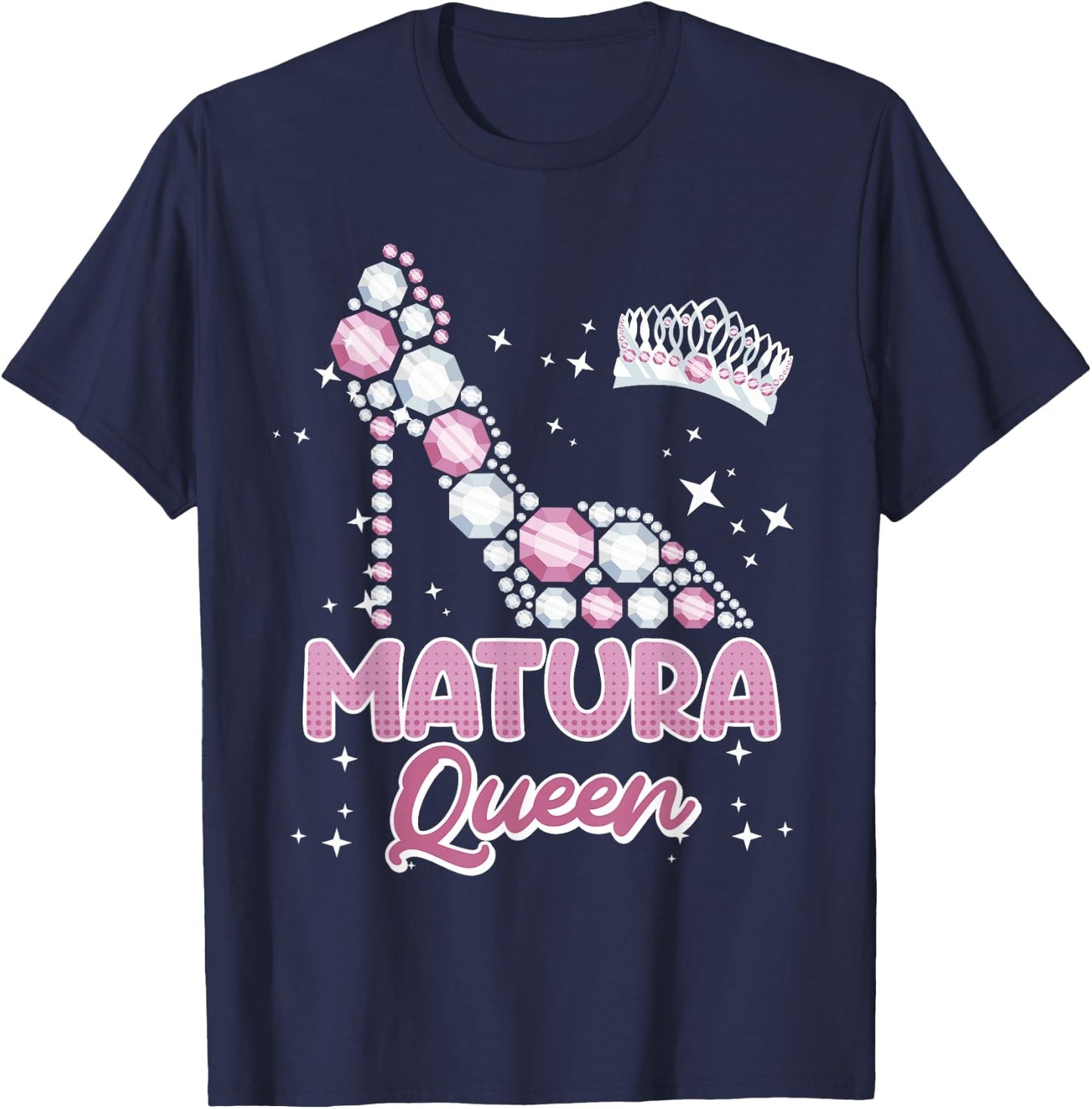 Matura Queen 2026 Maturantin Schulabschluss Mädchen T-Shirt - T-Shirt | Navy