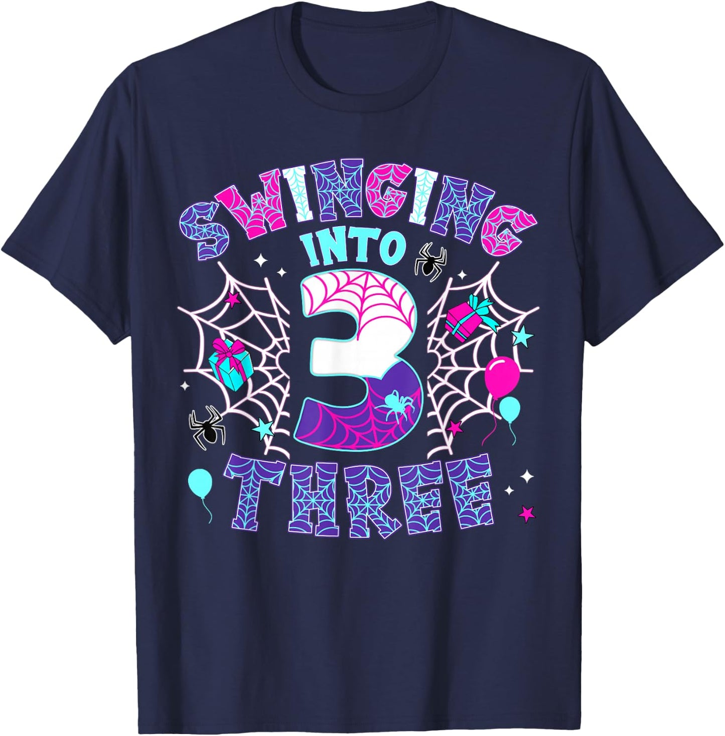 3 Year Old Girl T-Shirt - T-Shirt | Navy