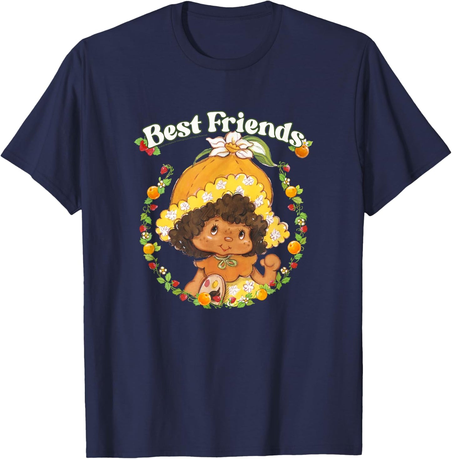 Strawberry Shortcake Orange Blossom Best Friends Vintage T-Shirt - T-Shirt | Navy