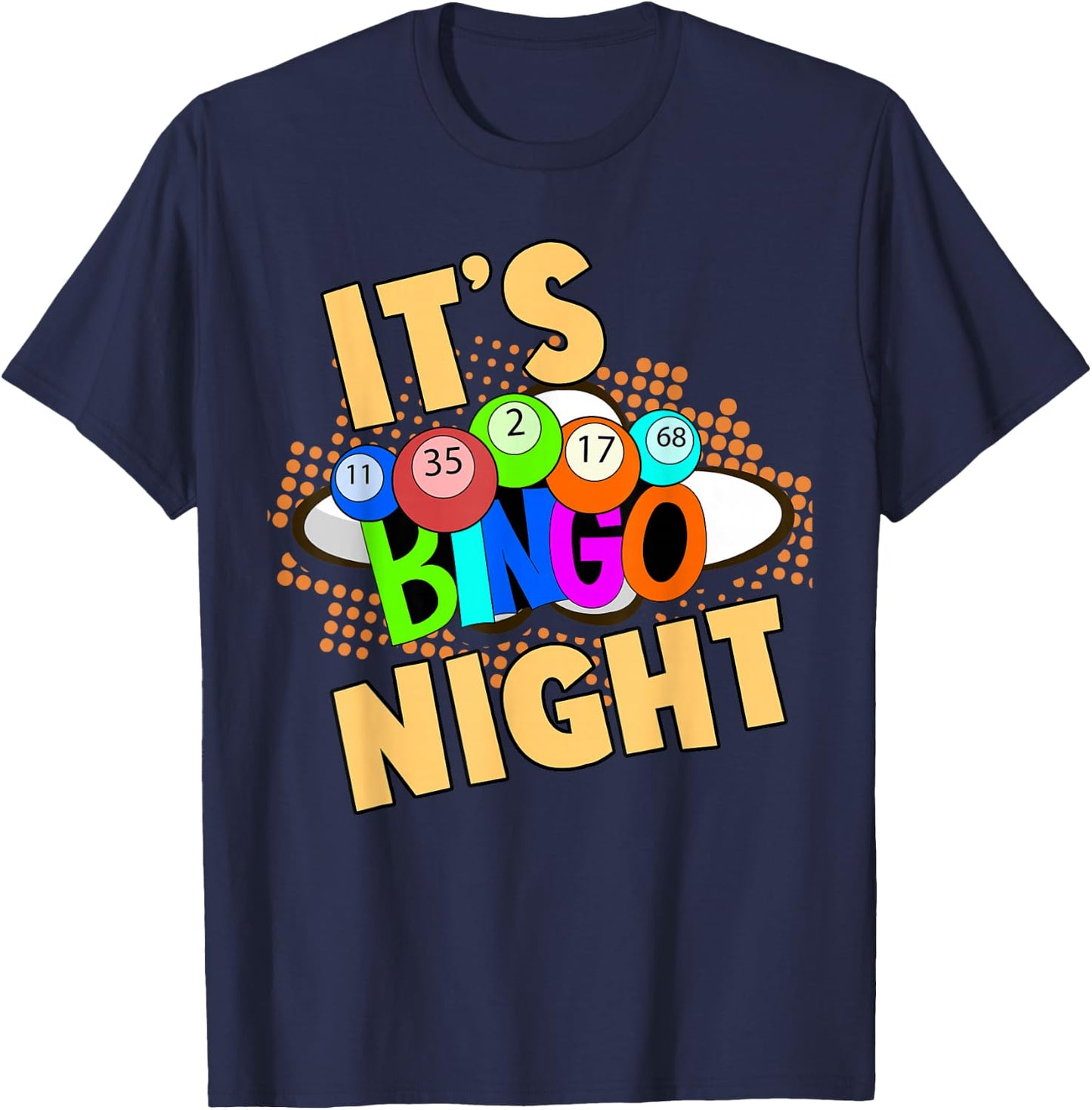 Bingospieler Bingo Nacht Glücksspieler Lotterie Bingo T-Shirt - T-Shirt | Navy