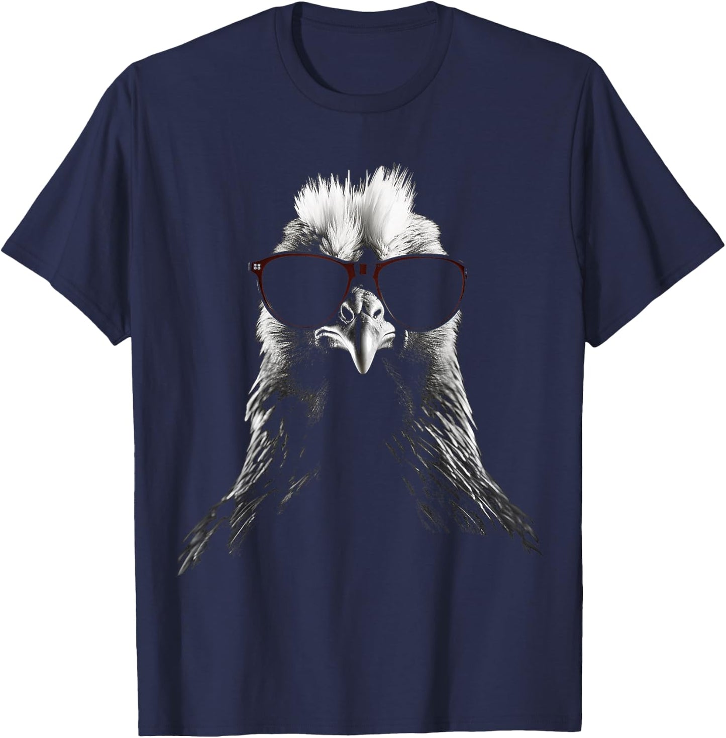 Chicken Sunglasses - Chicken T-Shirt - T-Shirt | Navy