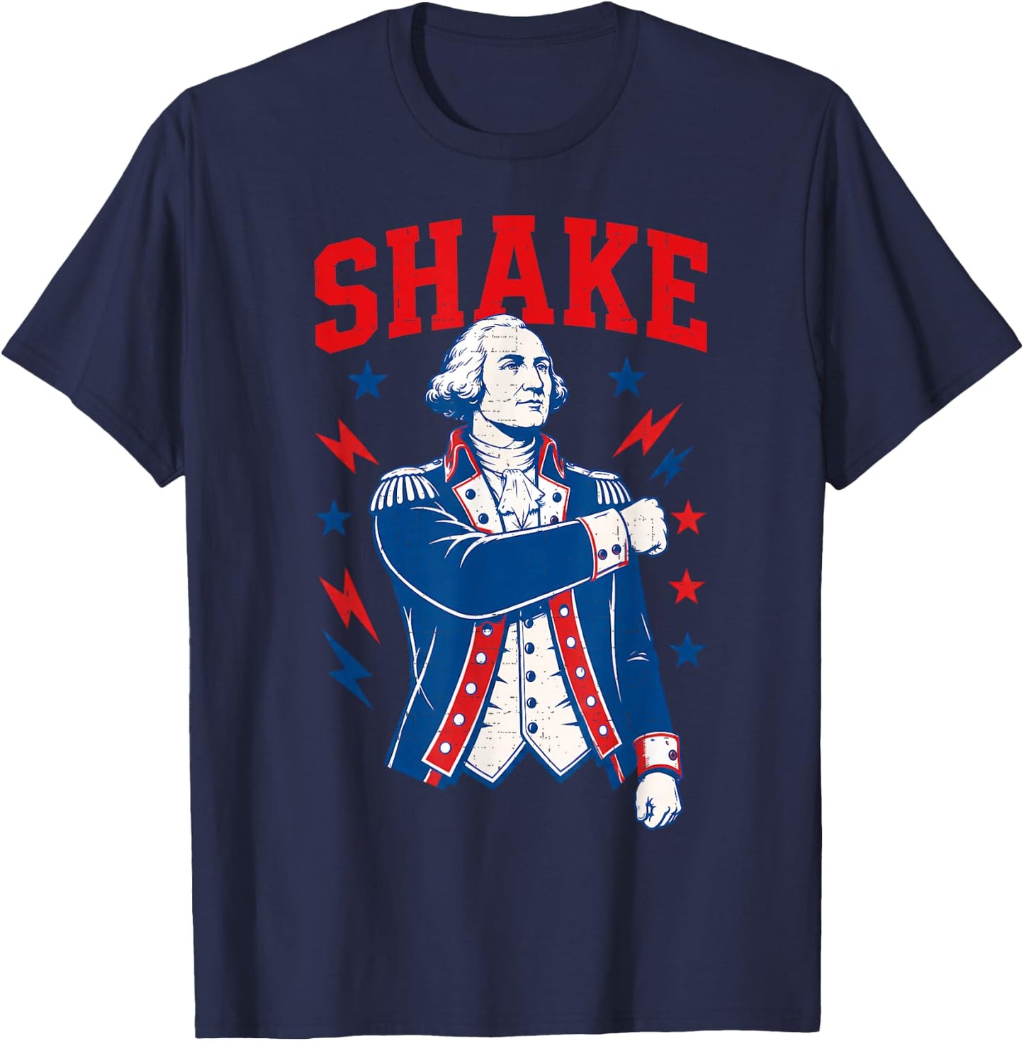 Funny Shake and Bake 4th of July Couple Matching T-Shirt - T-Shirt | Navy