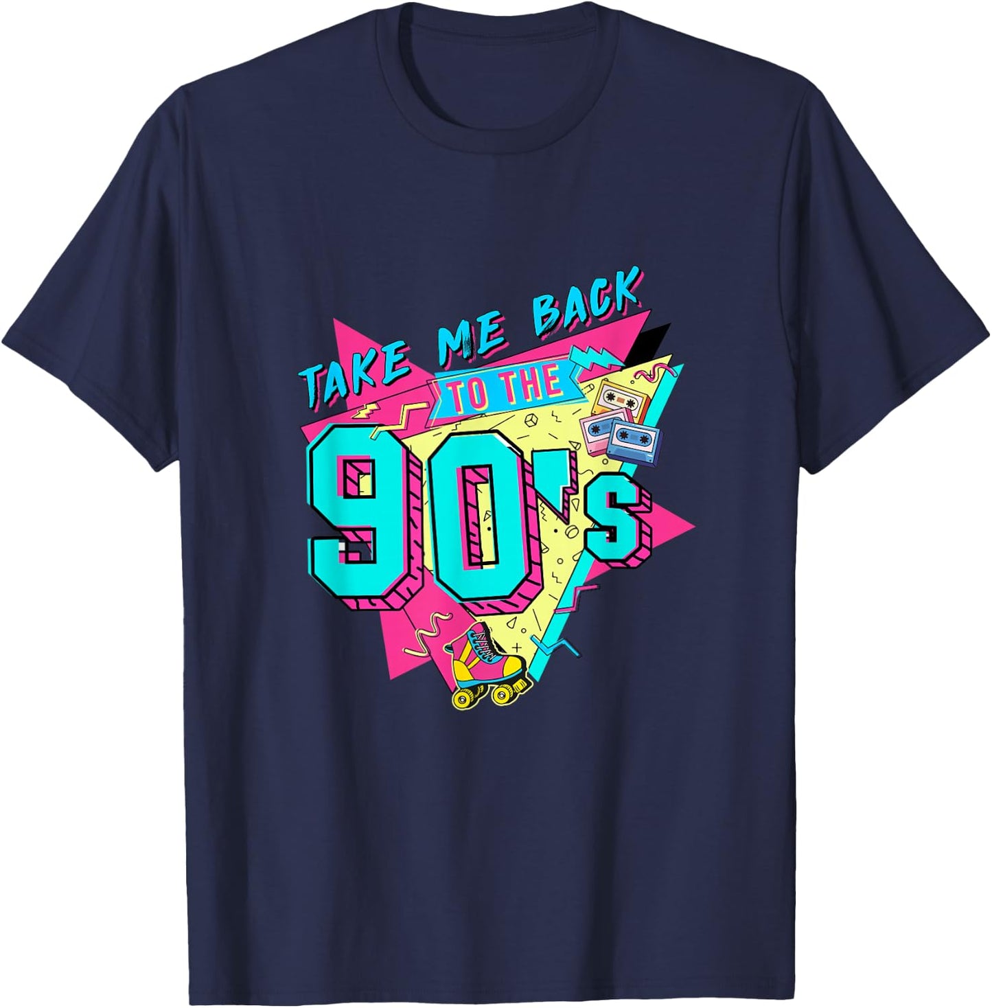 Bring Me Back to the 90s Made in the 90s 1990s Generation 90s , black T-Shirt - T-Shirt | Navy