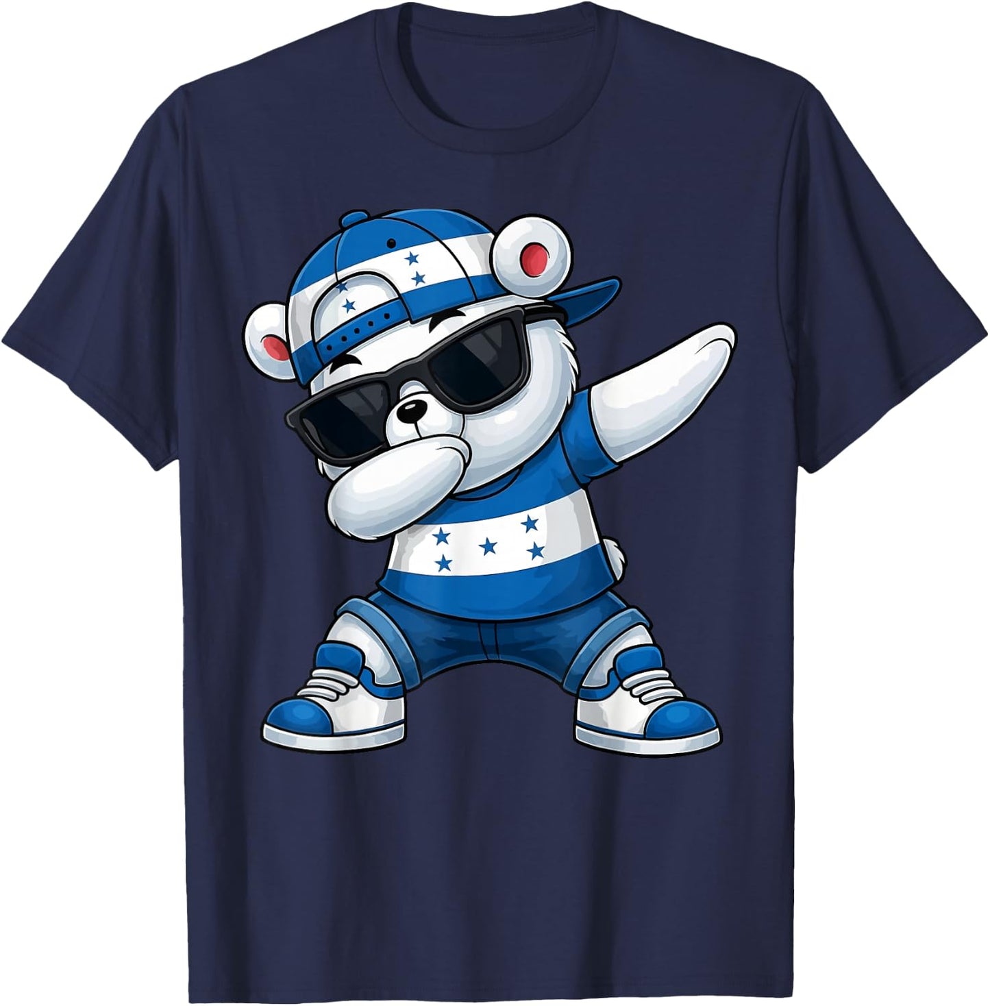 Hispanic Heritage Honduran Flag Honduras 2025 Dabbing Kids T-Shirt - T-Shirt | Navy