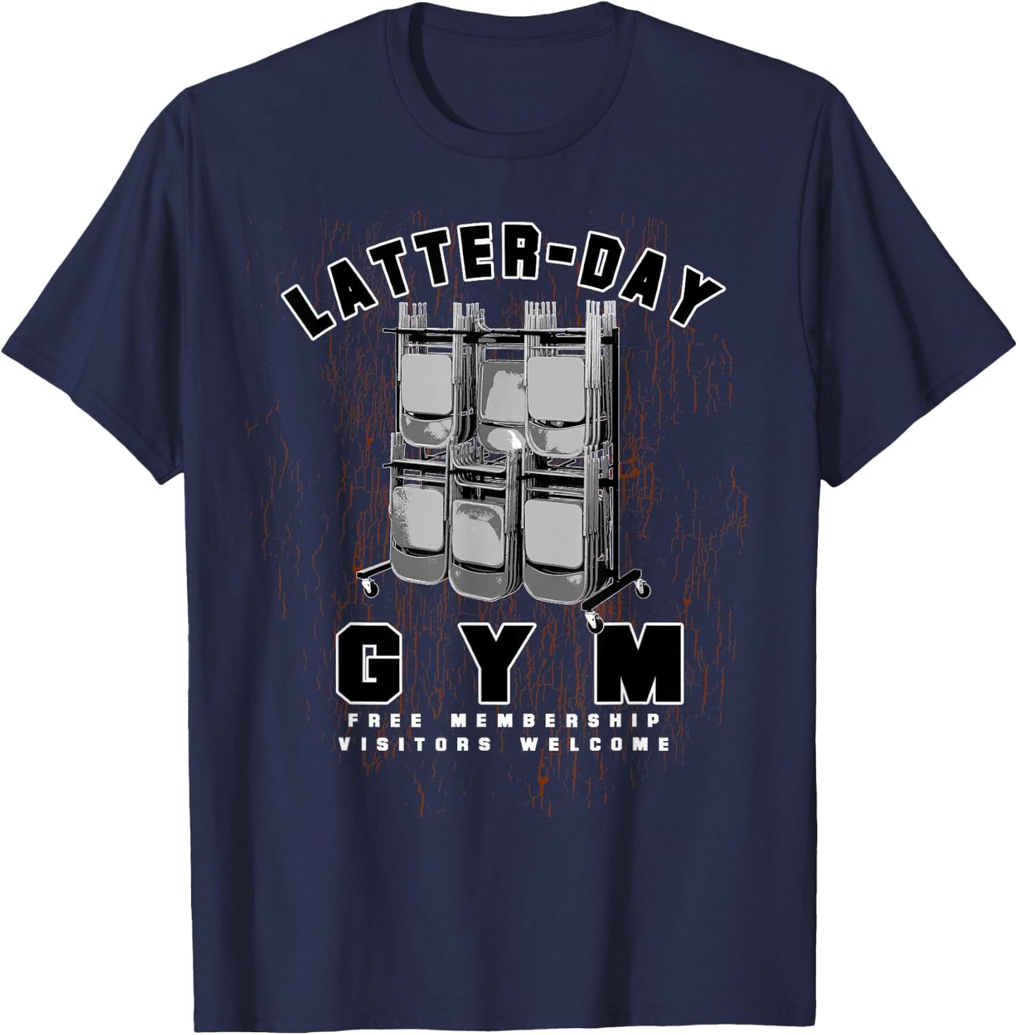 LDS Mormon Funny Boys Girls Missionary Gift Gym T-Shirt - T-Shirt | Navy
