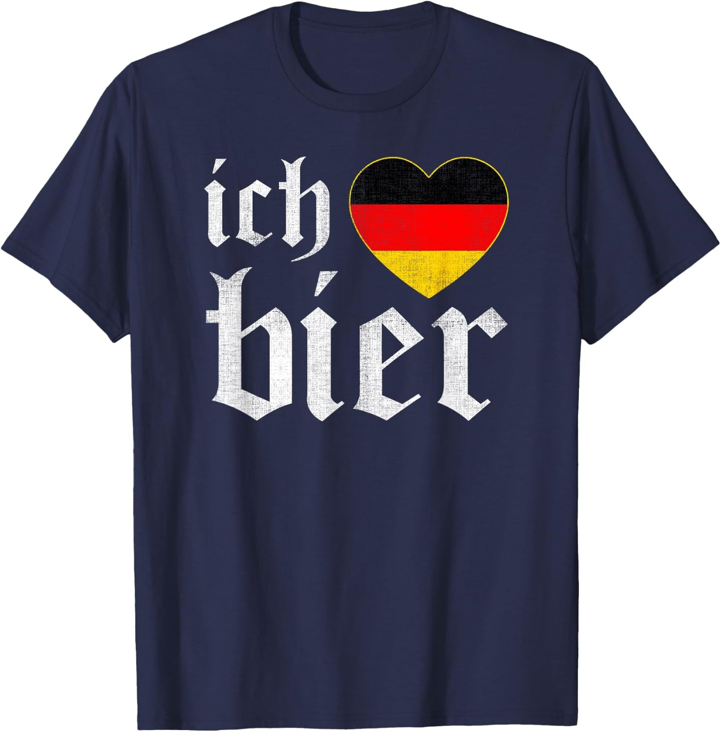 I Love Beer Oktoberfest Prost German Beer Drinking Team Gift T-Shirt - T-Shirt | Navy