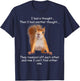 Squirrel I had a thought Funny Sarcastic young older person T-Shirt - T-Shirt | Navy