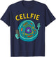 Cellfie Funny Biology Word Game Cell T-Shirt - T-Shirt | Navy