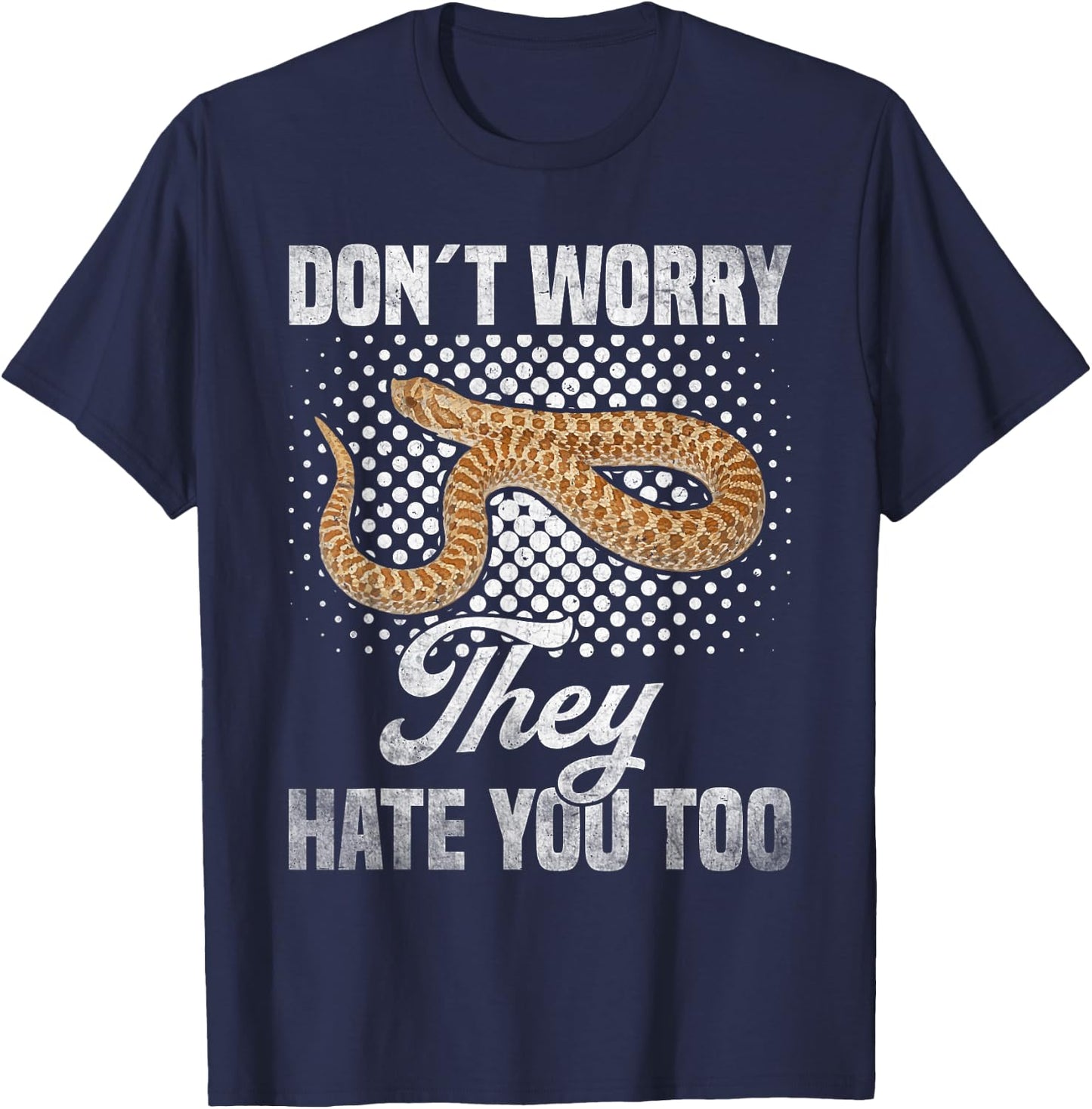 Hognose Snake Hide Hognose Snake Ring Stuffed Hognose Snake T-Shirt - T-Shirt | Navy