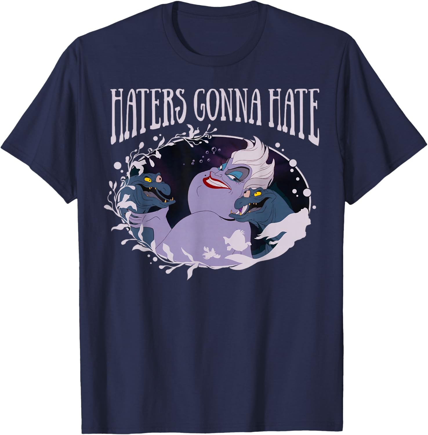 Disney Little Mermaid Ursula Haters Gonna Hate T-Shirt - T-Shirt | Navy