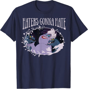 Disney Little Mermaid Ursula Haters Gonna Hate T-Shirt - T-Shirt | Navy
