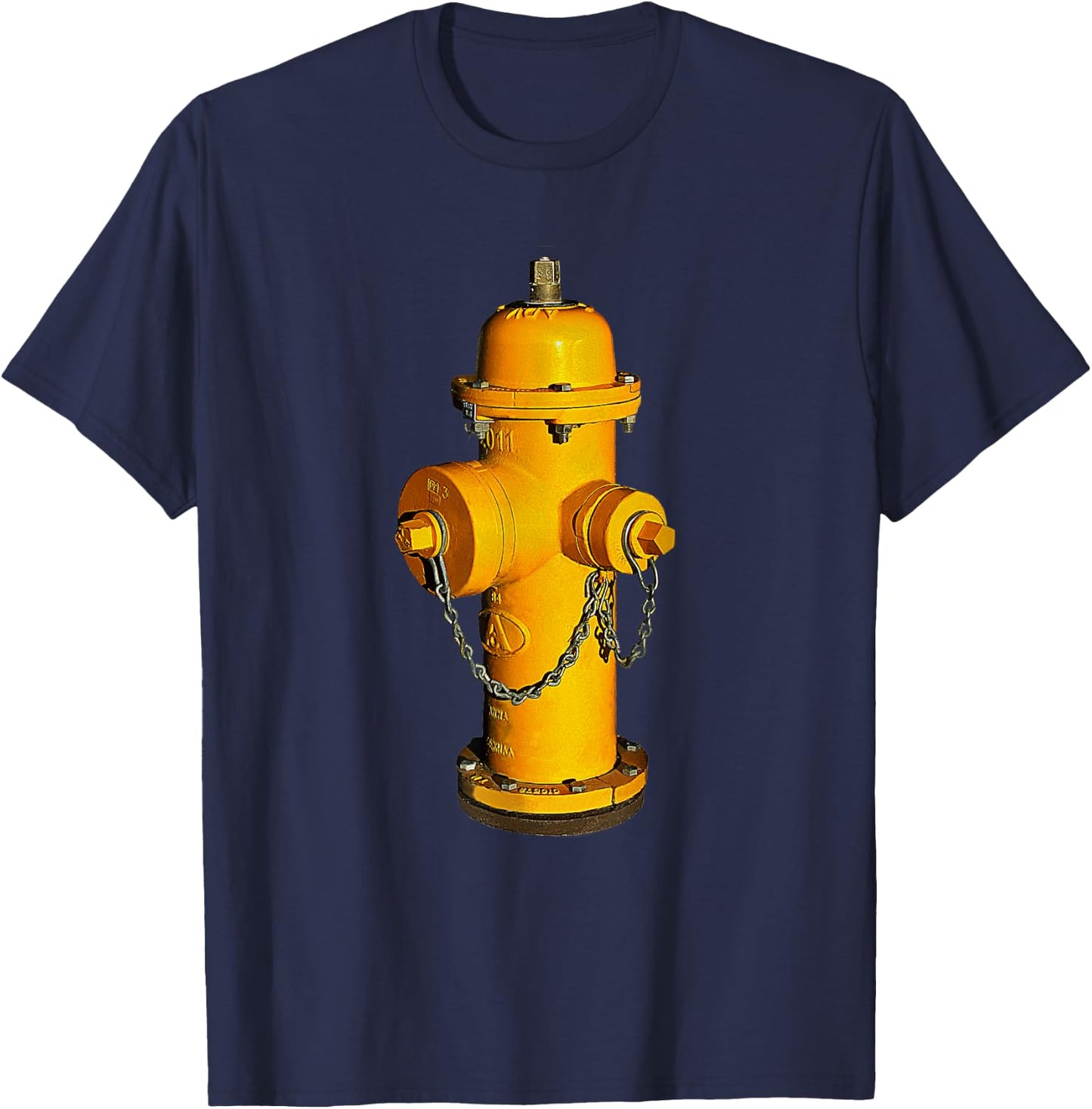 Fire Hydrant Fire Fireman Fighter T-Shirt - T-Shirt | Navy