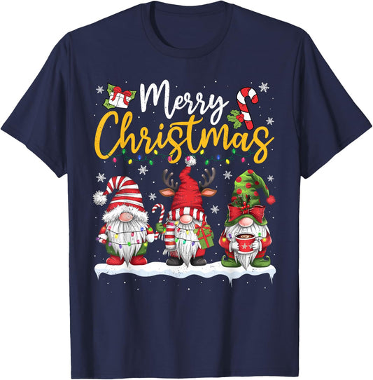 Christmas Gnomes for Christmas Lovers, Family, Men, Women, Kids T-Shirt - T-Shirt | Navy