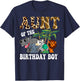 Aunt of the Birthday Boy Zoo Bday Safari Celebration T-Shirt - T-Shirt | Navy