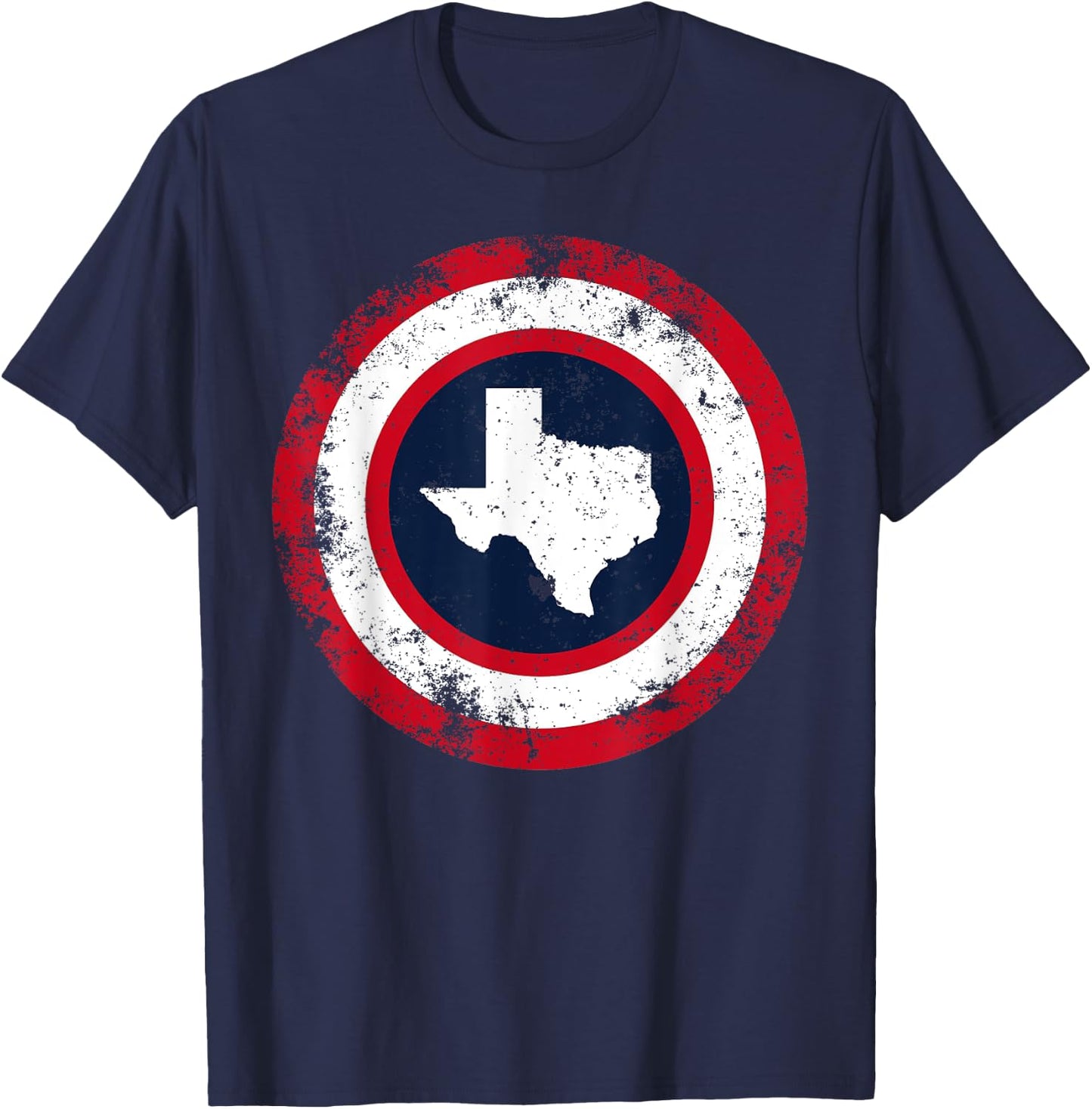 Captain Texas Funny Southern Superhero T-Shirt - T-Shirt | Navy