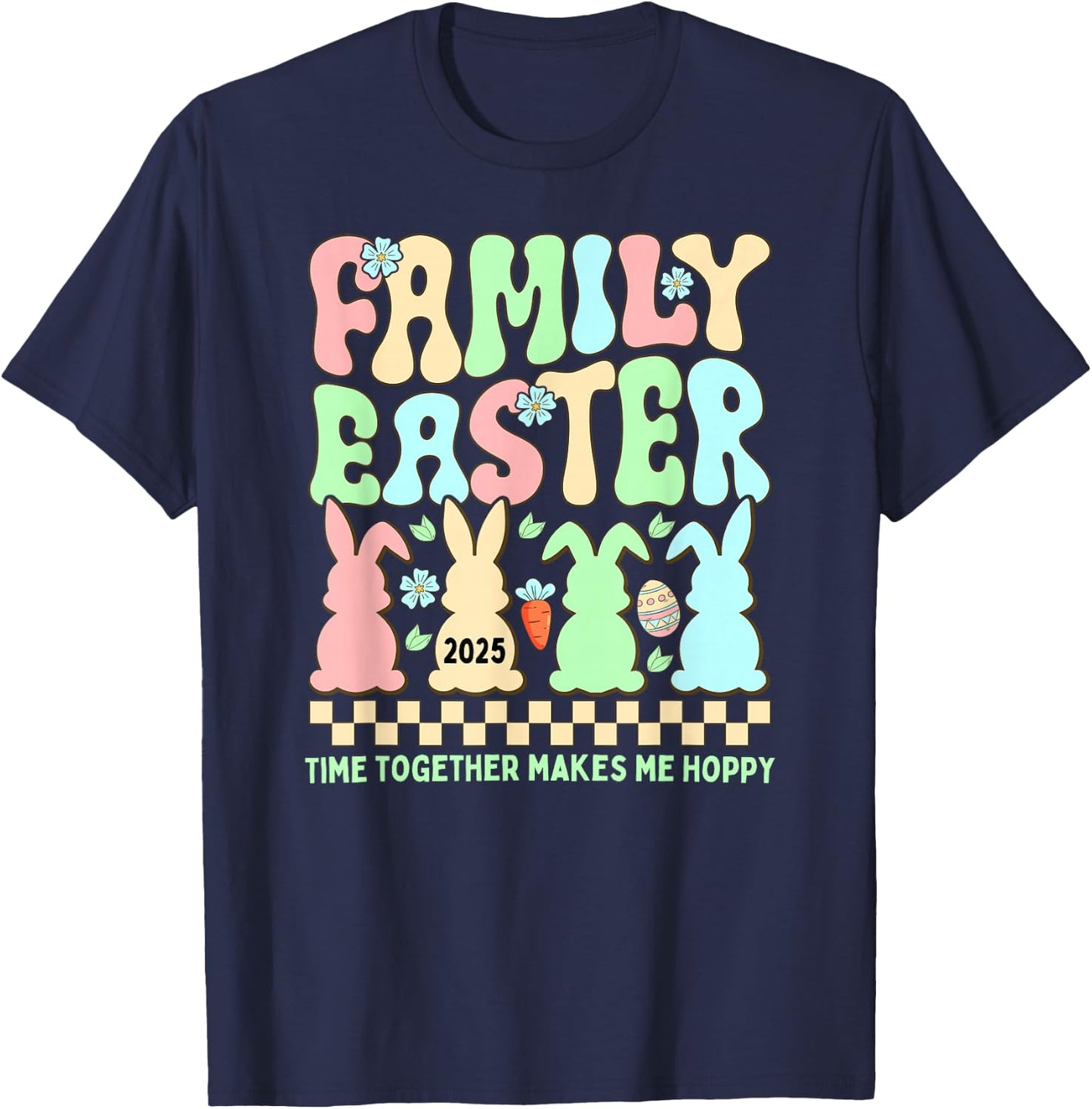 Family Easter 2025 Easter Crew Matching Group T-Shirt - T-Shirt | Navy