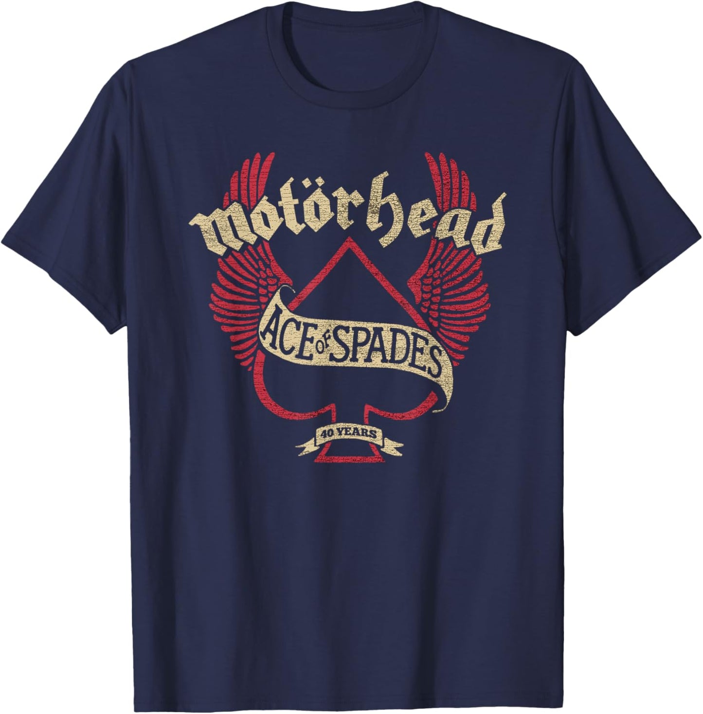 Motörhead Spade Wings T-Shirt - T-Shirt | Navy