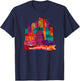 Washington DC USA Capital Landmarks Art Souvenir T-Shirt - T-Shirt | Navy