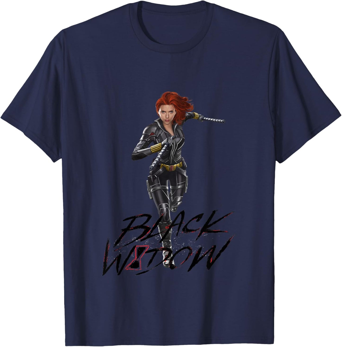 Kids Black Widow Movie Running Black Widow , white, 2 T-Shirt - T-Shirt | Navy