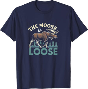 Moose Shirt Moose Lover Mooses T-Shirt - T-Shirt | Navy