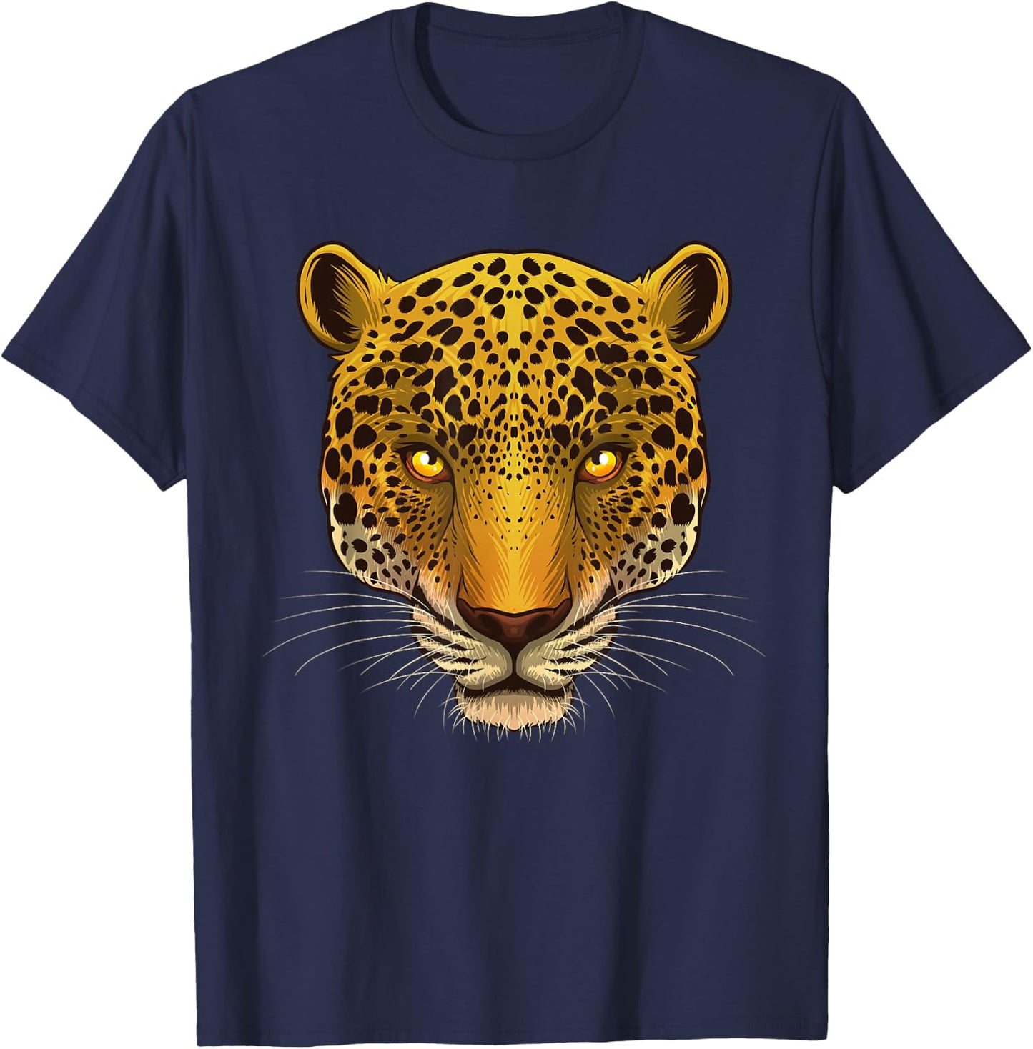 Funny Jaguar Art Women Kids Cat Animal Jaguar Lover T-Shirt - T-Shirt | Navy