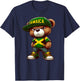 Teddy Bear Jamaica Flag Jamaican Clothing Men & Women T-Shirt - T-Shirt | Navy