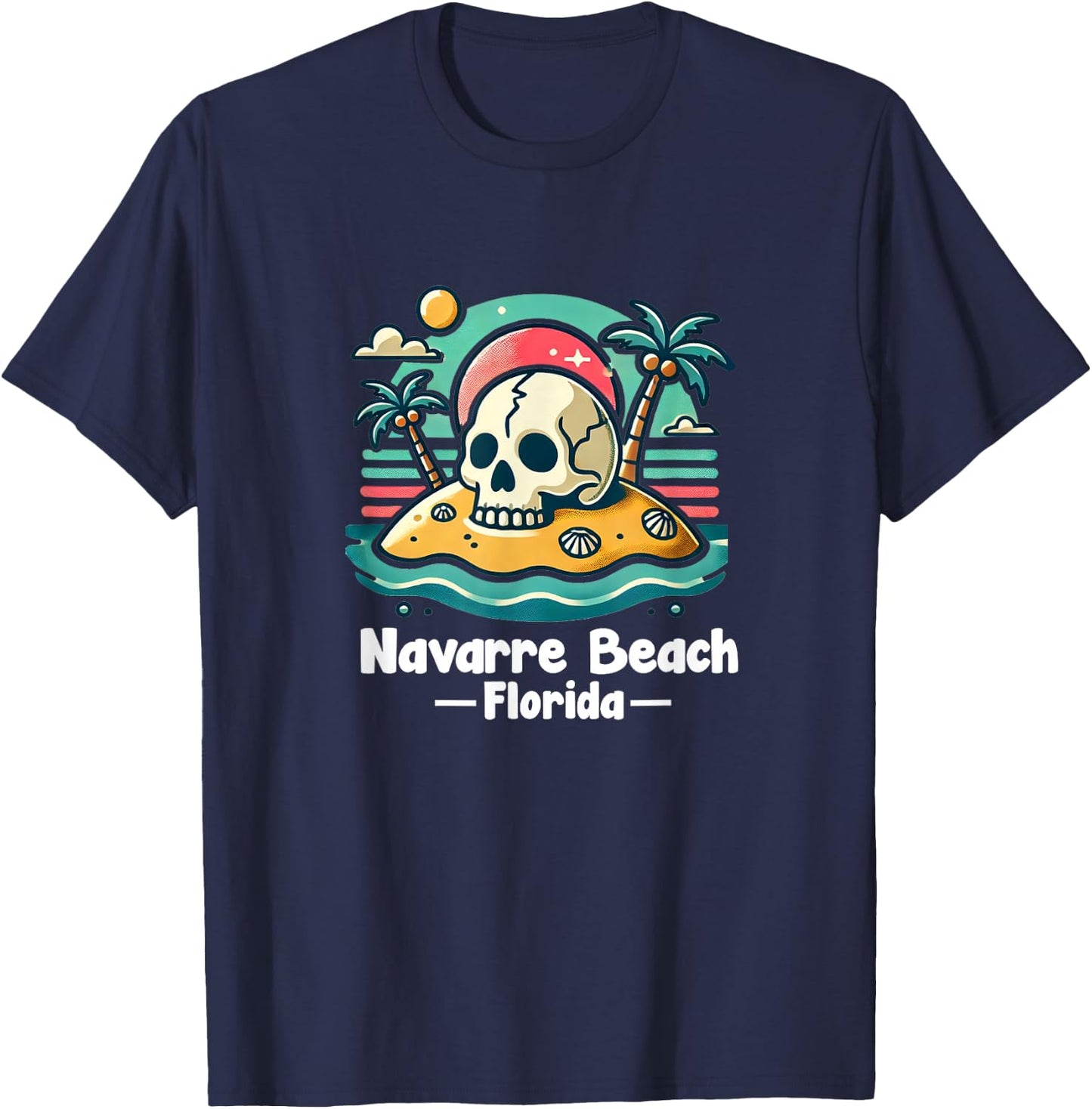Navarre Beach Florida Souvenir Men Women Girl Boy T-Shirt - T-Shirt | Navy