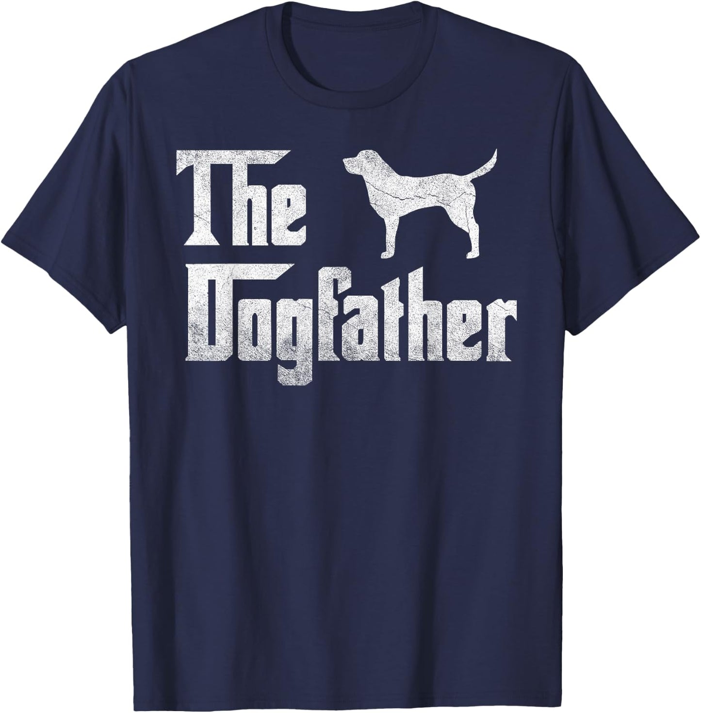 Labrador Retriever The Dogfather Shirt Father Dog Lover Gift T-Shirt - T-Shirt | Navy