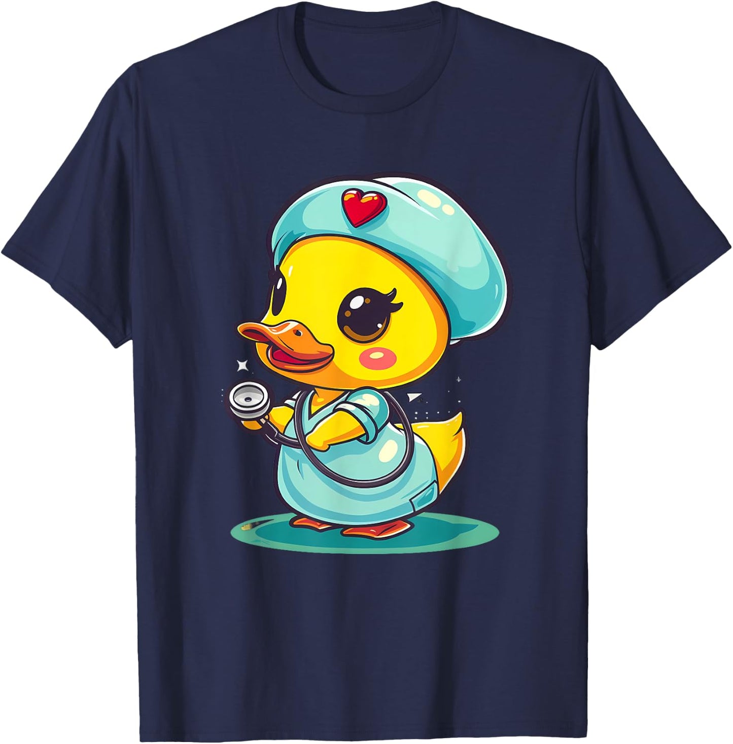 Rubber Duck Nurse Rubber Duck Doctor Healthcare Nursing T-Shirt - T-Shirt | Navy