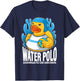 Water Polo Rubber Duck Dominate or Drown funny Water Polo T-Shirt - T-Shirt | Navy