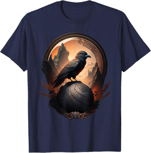 Odin Raven T-Shirt - T-Shirt | Navy