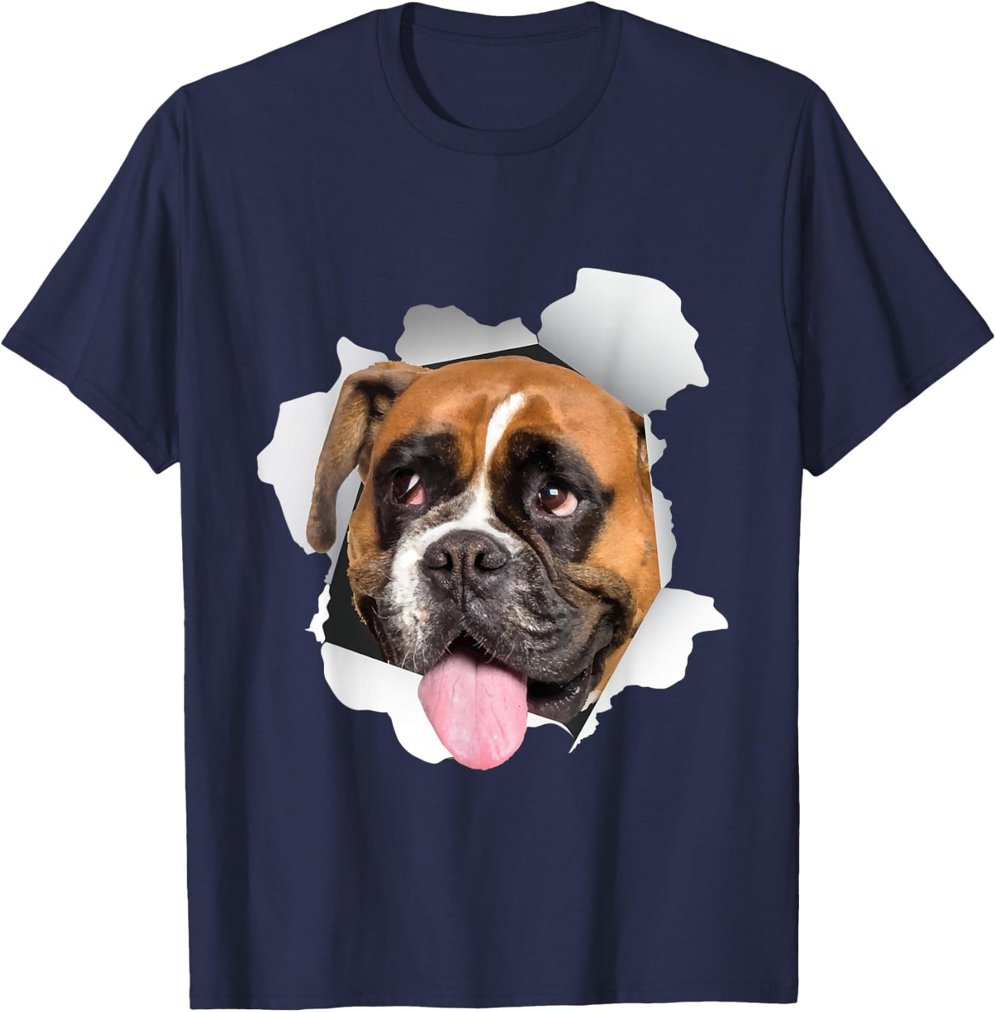 Sneaking Boxer Dog - Animal Breeder Puppy Veterinarian T-Shirt - T-Shirt | Navy