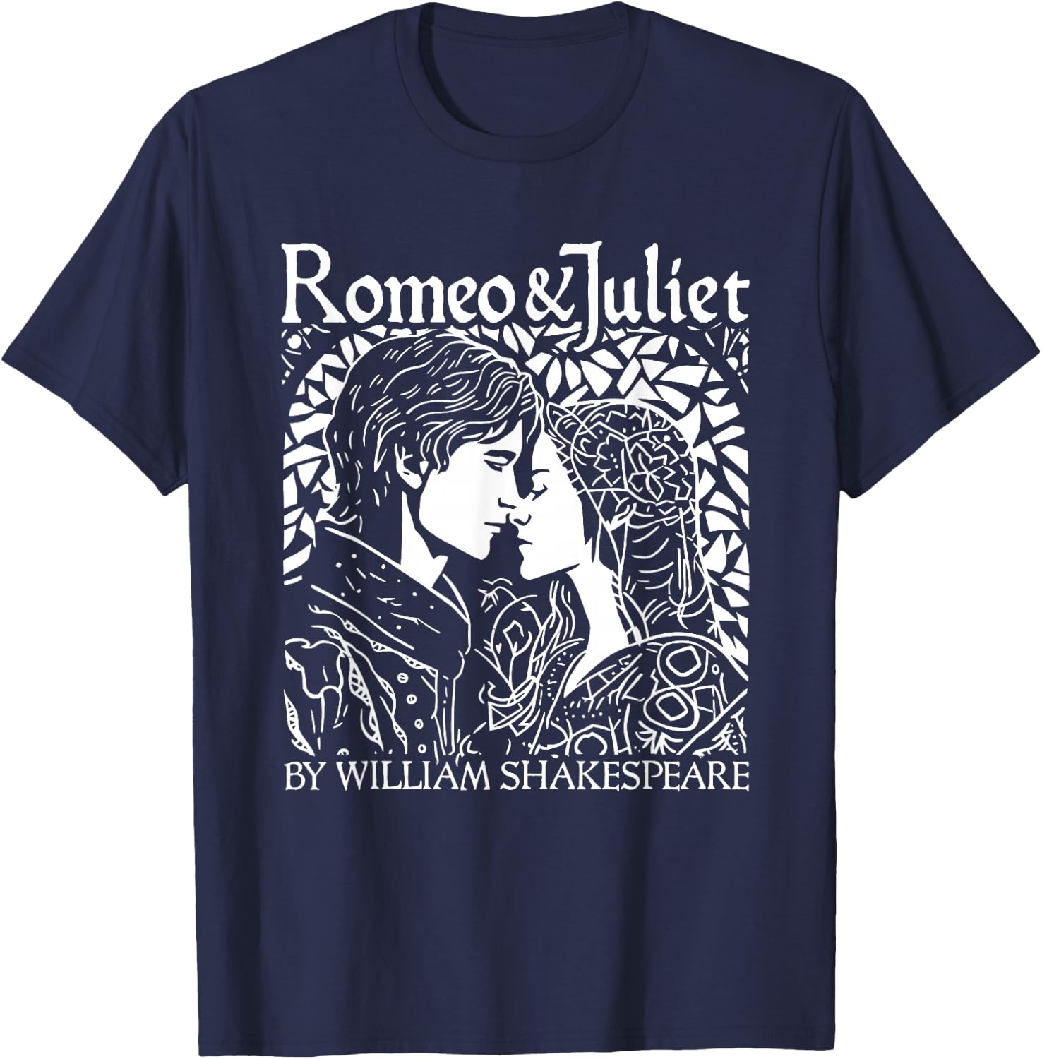 Romeo And Juliet Shakespeare Theater Poetry Drama Valentines T-Shirt - T-Shirt | Navy