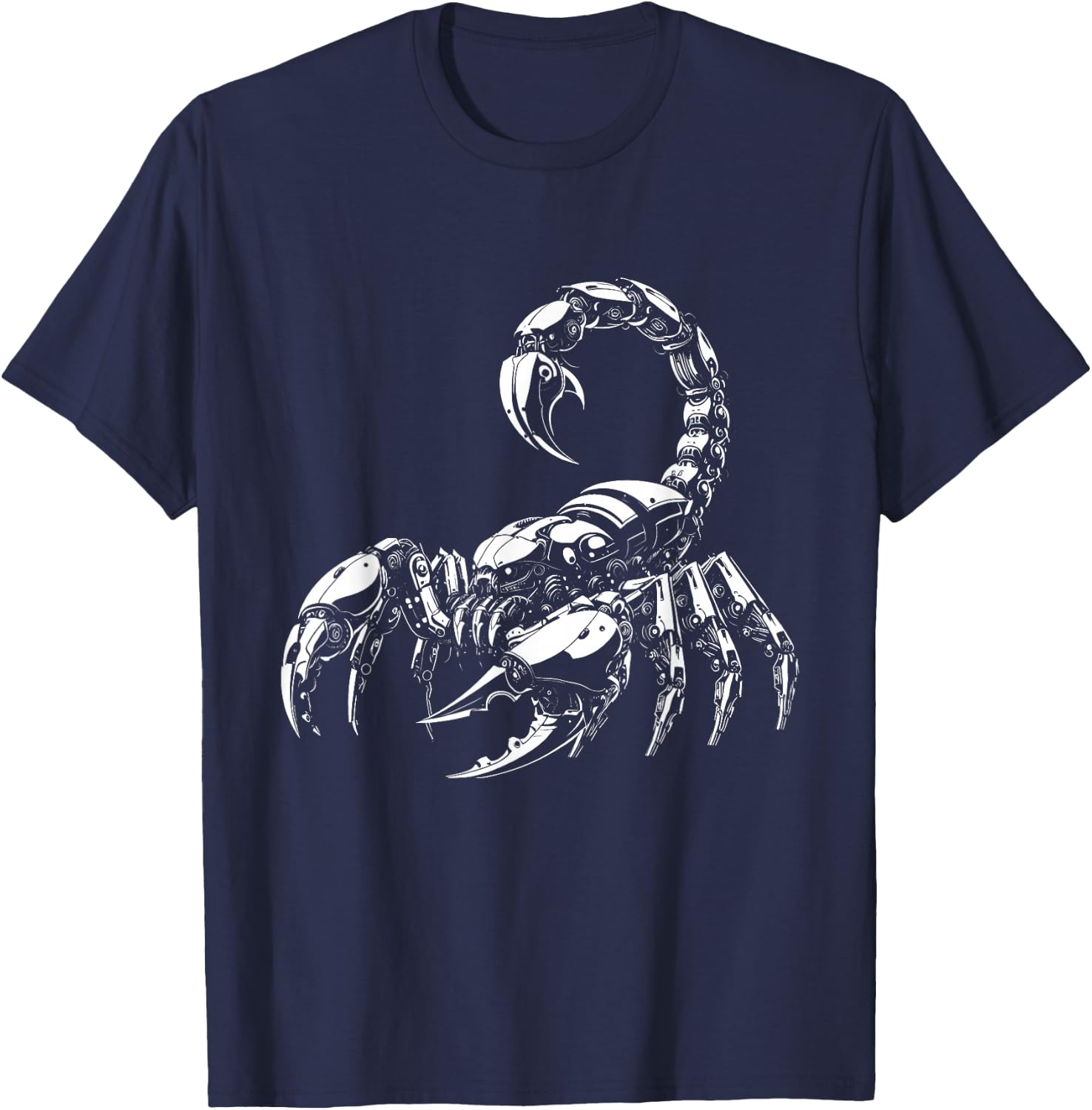 Scorpion Vinegaroon Robotics Mechacnial Sci-Fi Cyberpunk T-Shirt - T-Shirt | Navy