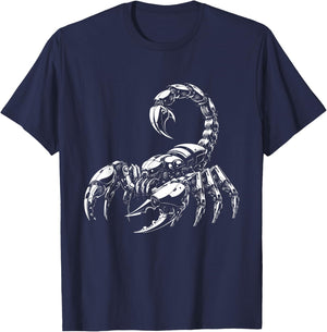 Scorpion Vinegaroon Robotics Mechacnial Sci-Fi Cyberpunk T-Shirt - T-Shirt | Navy