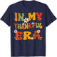 In My Thankful Era Retro Groovy Thankful Thanksgiving Family T-Shirt - T-Shirt | Navy
