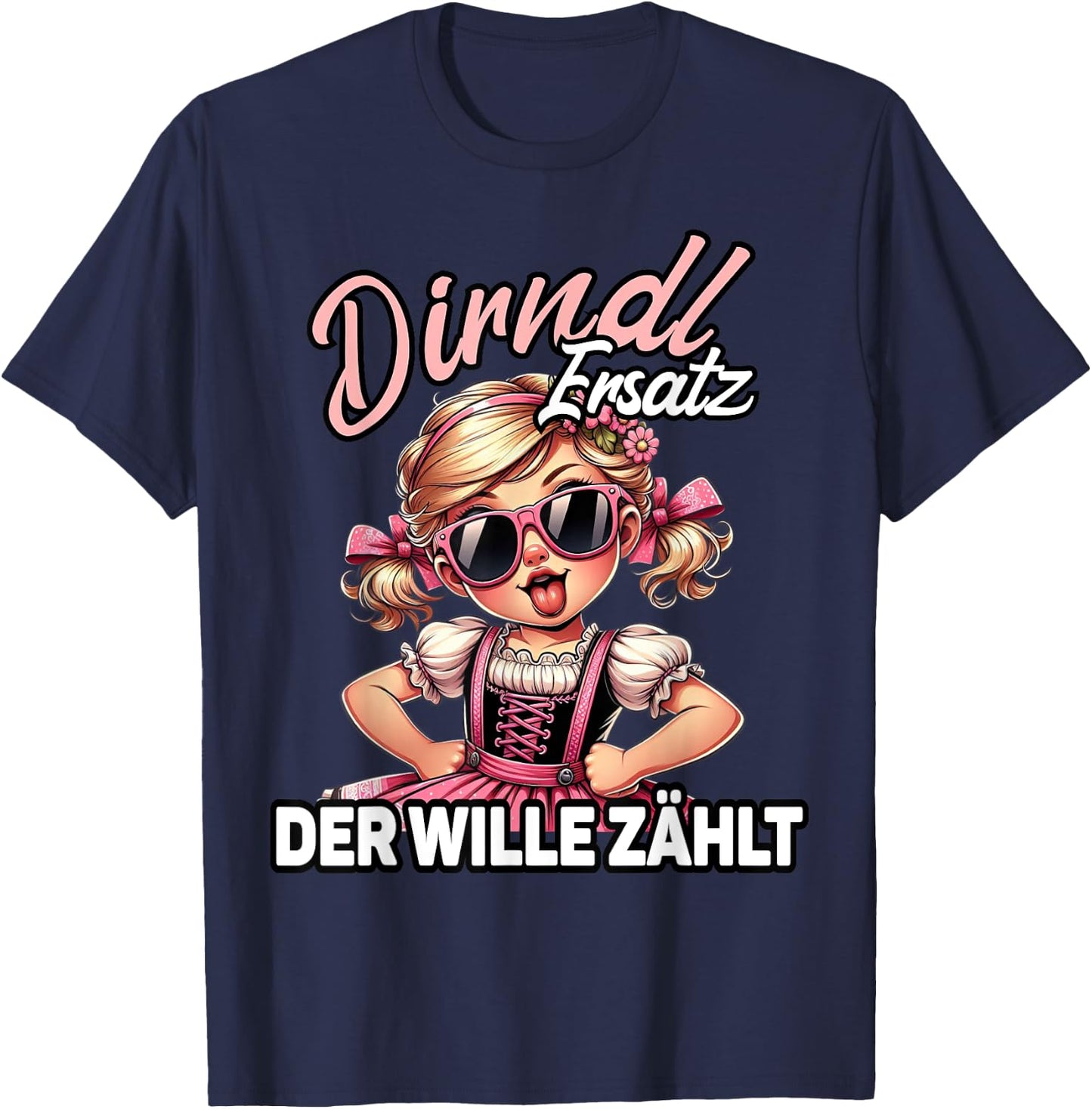 Oktoberfest Costume Shirt Women's Costume Replacement Dirndl , black T-Shirt - T-Shirt | Navy