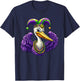 Mardi Gras Pelican Louisiana Parade Animal Lover T-Shirt - T-Shirt | Navy