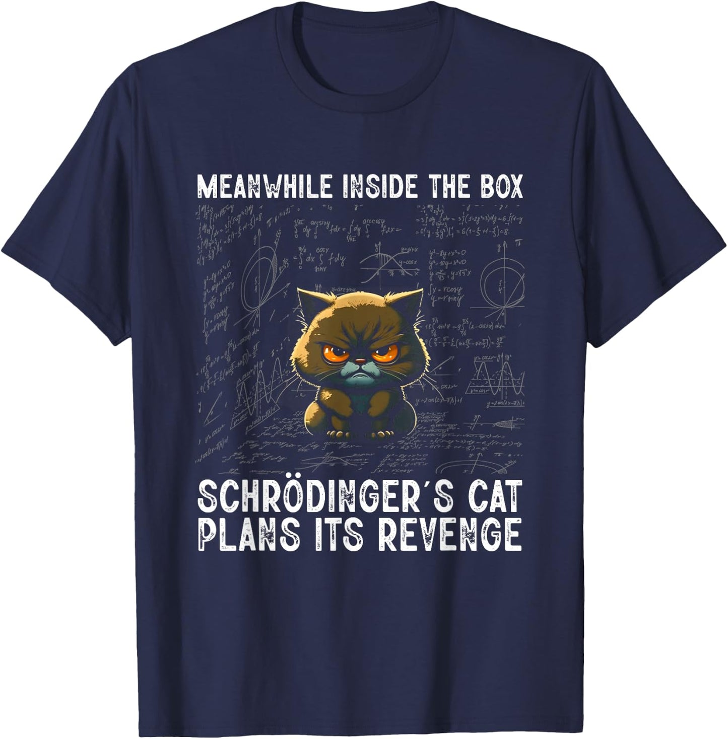 Inside The Box Schrödingers Cat Physics Student Gift , black T-Shirt - T-Shirt | Navy