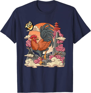 Year of the Rooster Lunar New Year Chinese New Year T-Shirt - T-Shirt | Navy