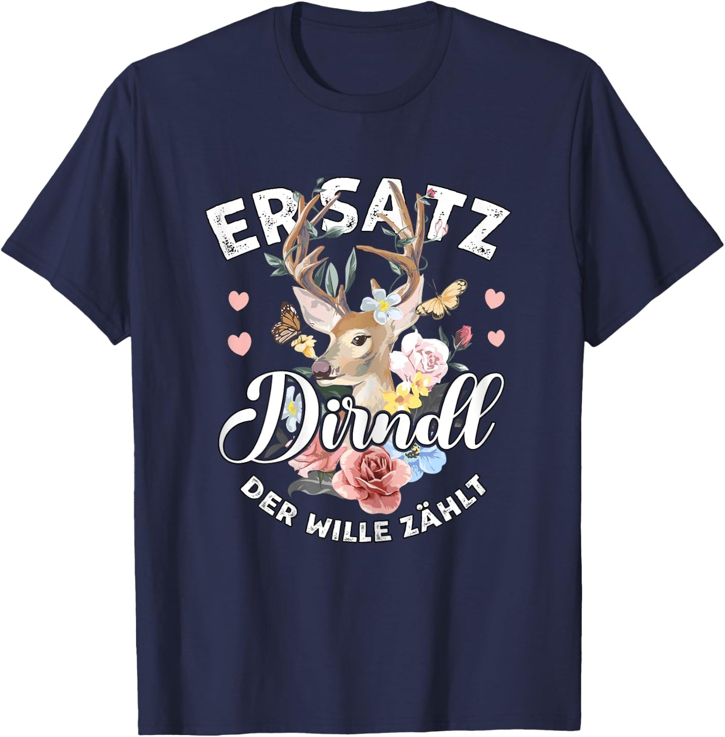 Lustiges Trachtenshirts Damen & Mädchen Dirndl Trachtenshirt Damen Dirndl Passend für Oktoberfest , Schwarz, Kurzarm T-Shirt - T-Shirt | Navy