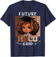 Future HBCU Grad kids Black Girl Afro Black History Month T-Shirt - T-Shirt | Navy