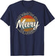Mary The Woman The Myth The Legend Vintage Name T-Shirt - T-Shirt | Navy
