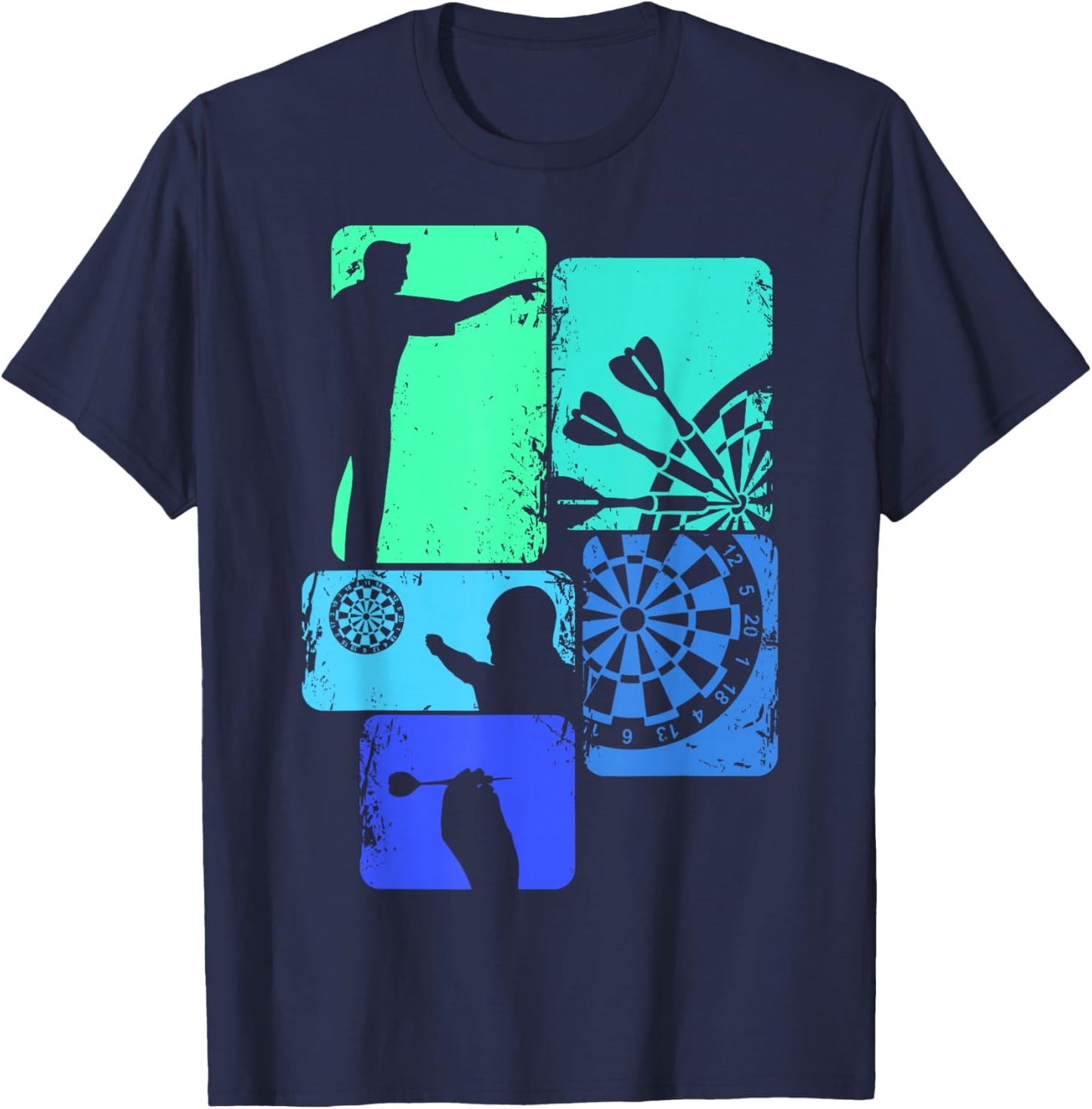Darts Darts Men's , Black, S T-Shirt - T-Shirt | Navy